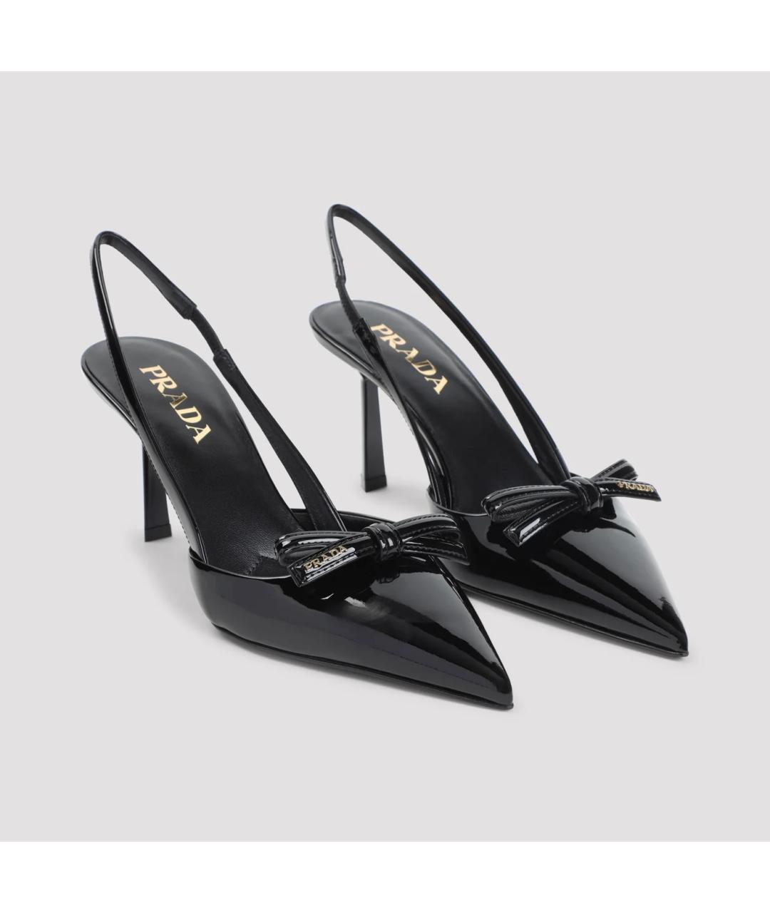 PRADA Черные туфли из лакированной кожи, фото 3