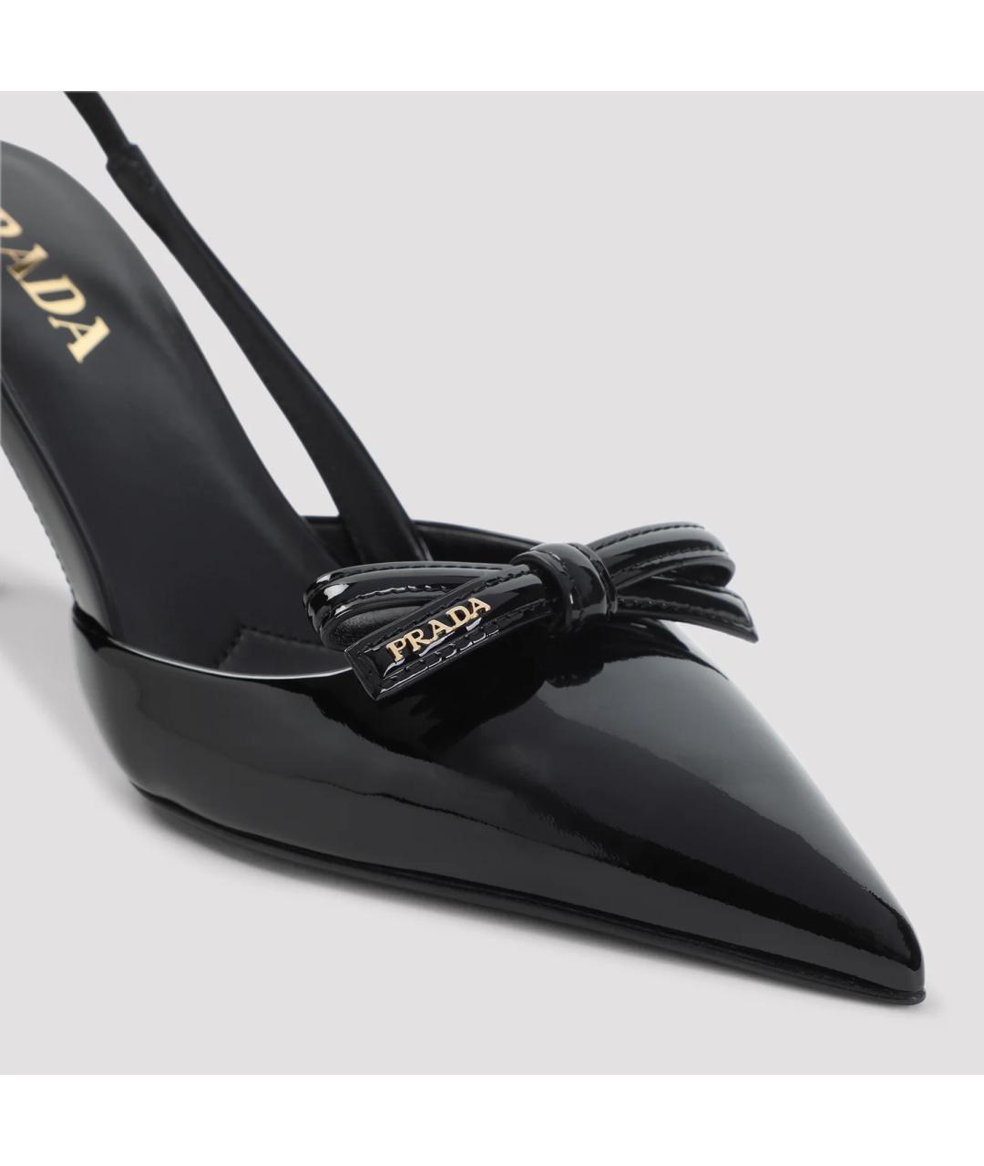 PRADA Черные туфли из лакированной кожи, фото 4