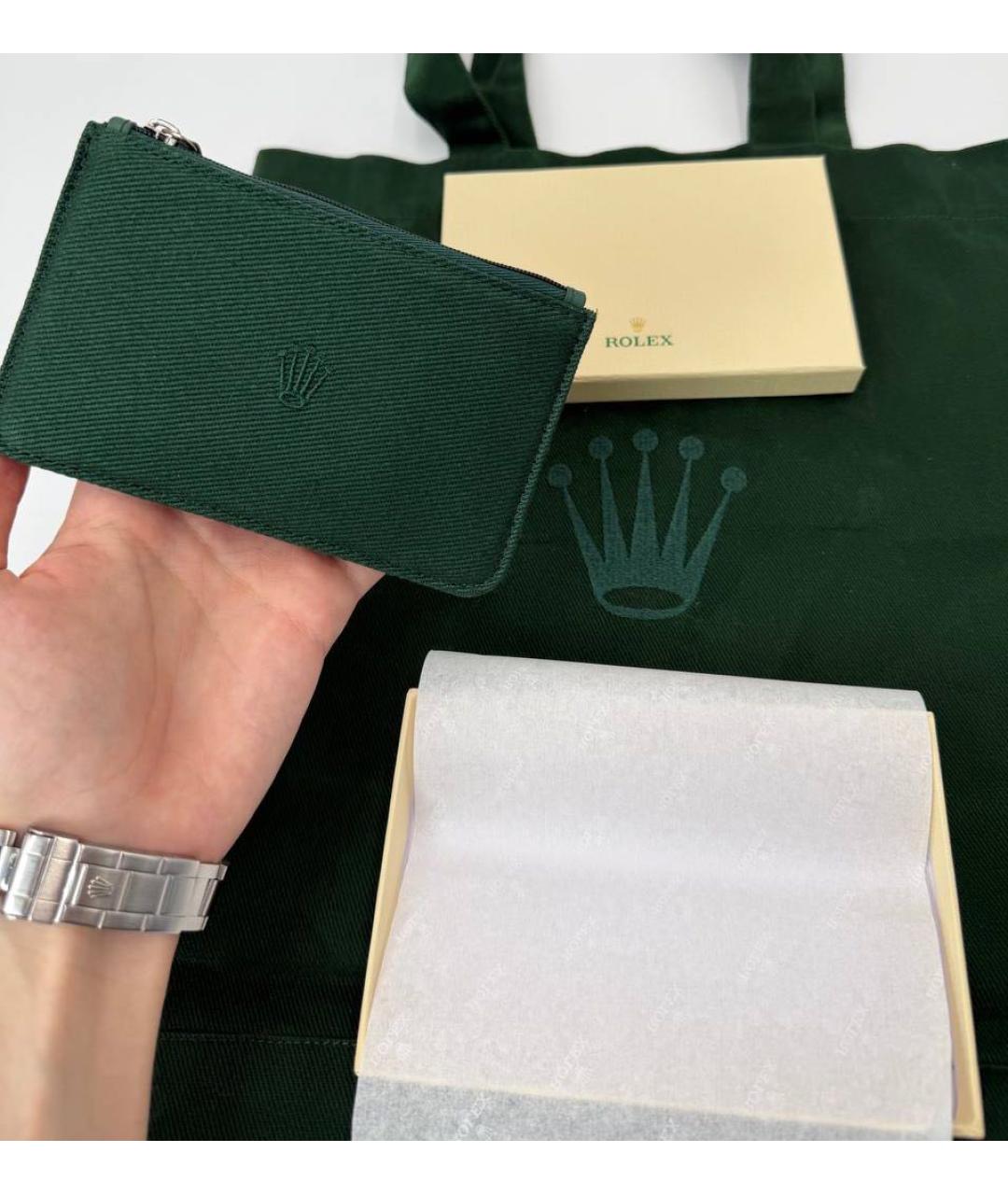ROLEX Зеленый кошелек, фото 3