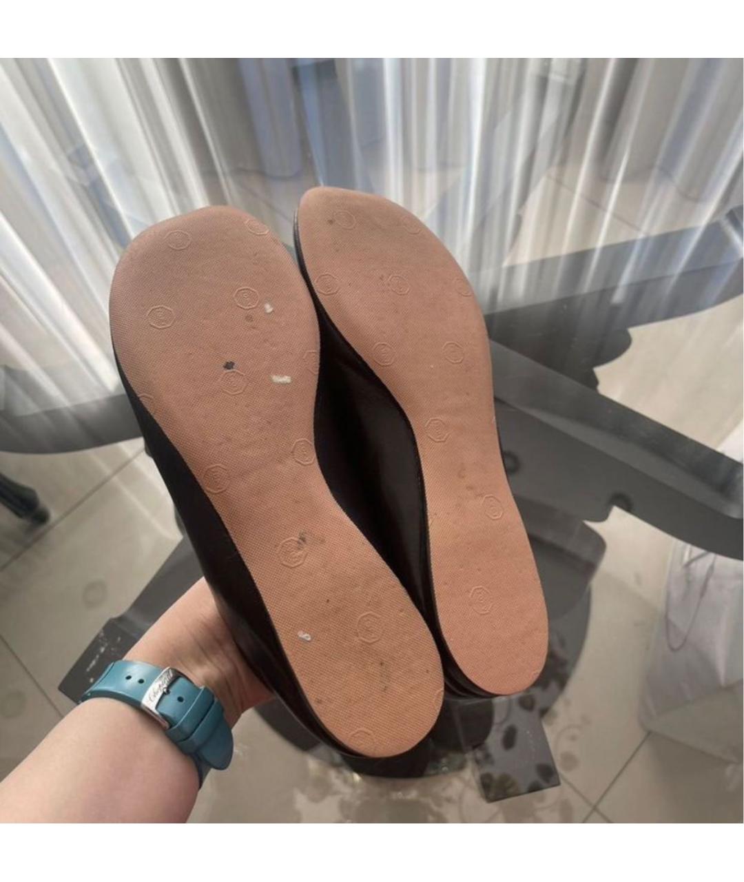 LOEWE Черные кожаные мюли, фото 3