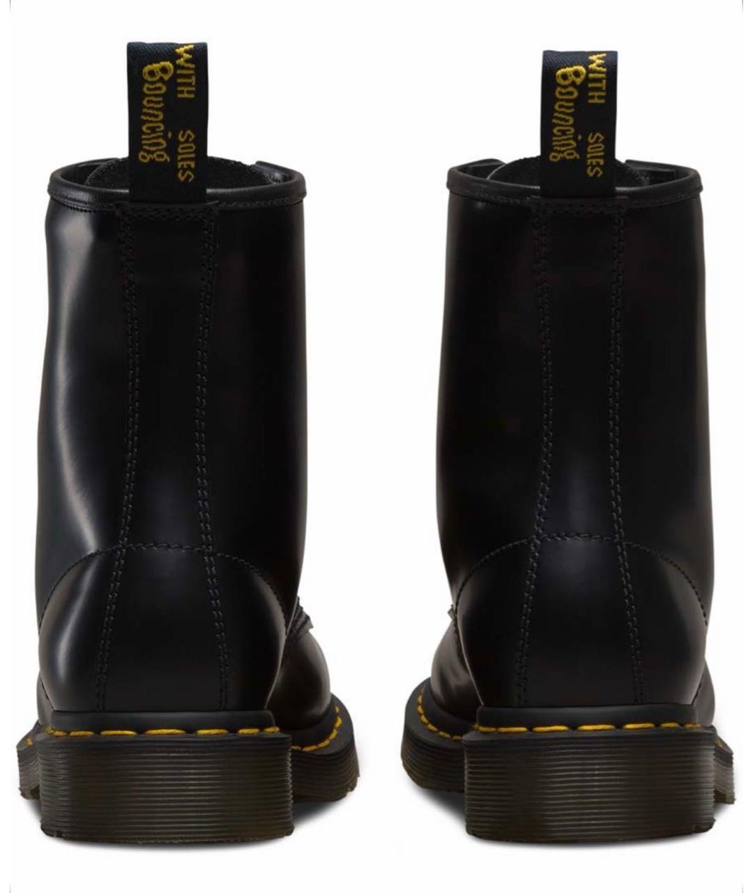 DR. MARTENS Черные кожаные ботинки, фото 6