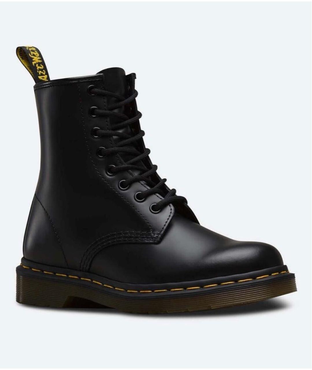 DR. MARTENS Черные кожаные ботинки, фото 2