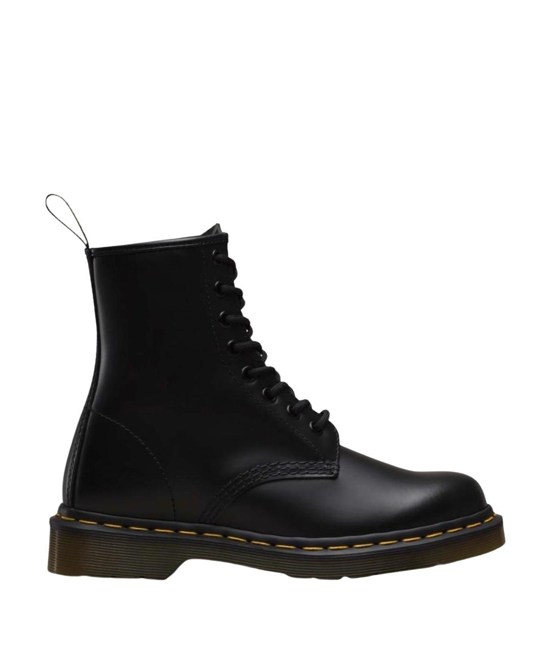 DR. MARTENS Черные кожаные ботинки, фото 1