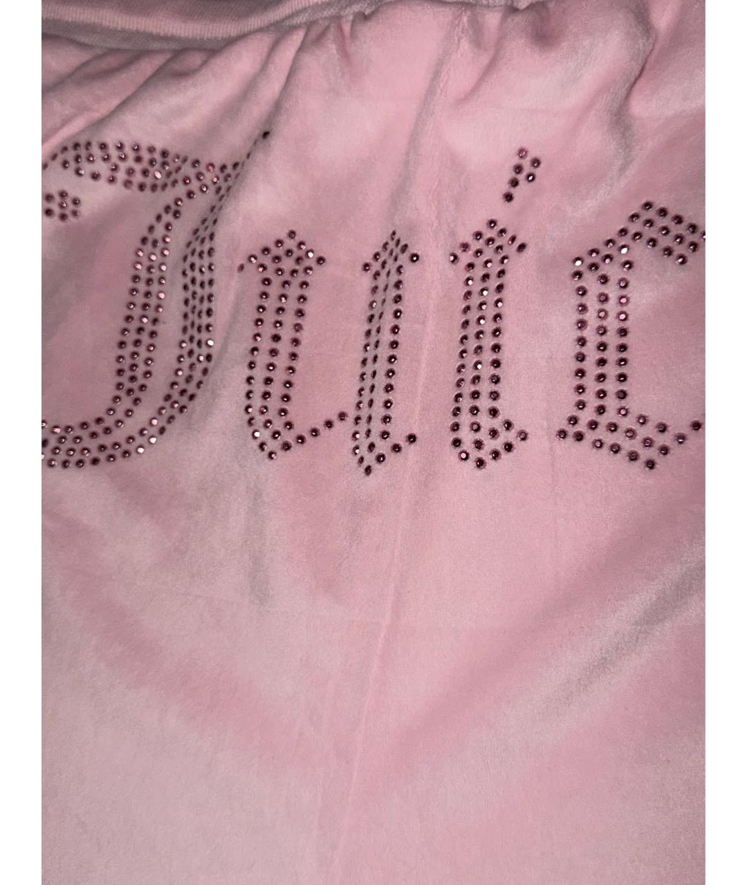 JUICY COUTURE Розовые вискозные спортивные брюки и шорты, фото 4