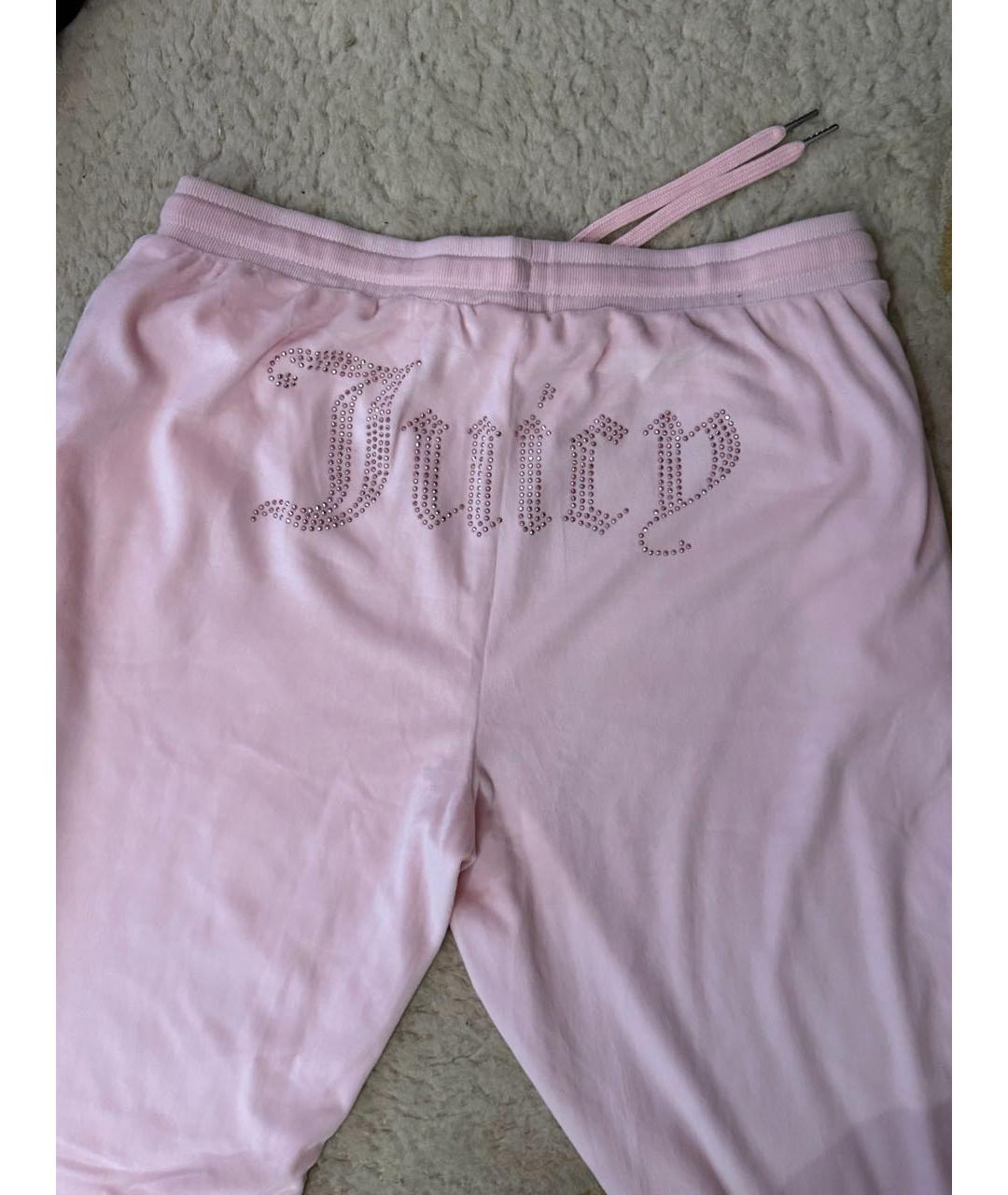 JUICY COUTURE Розовые вискозные спортивные брюки и шорты, фото 2