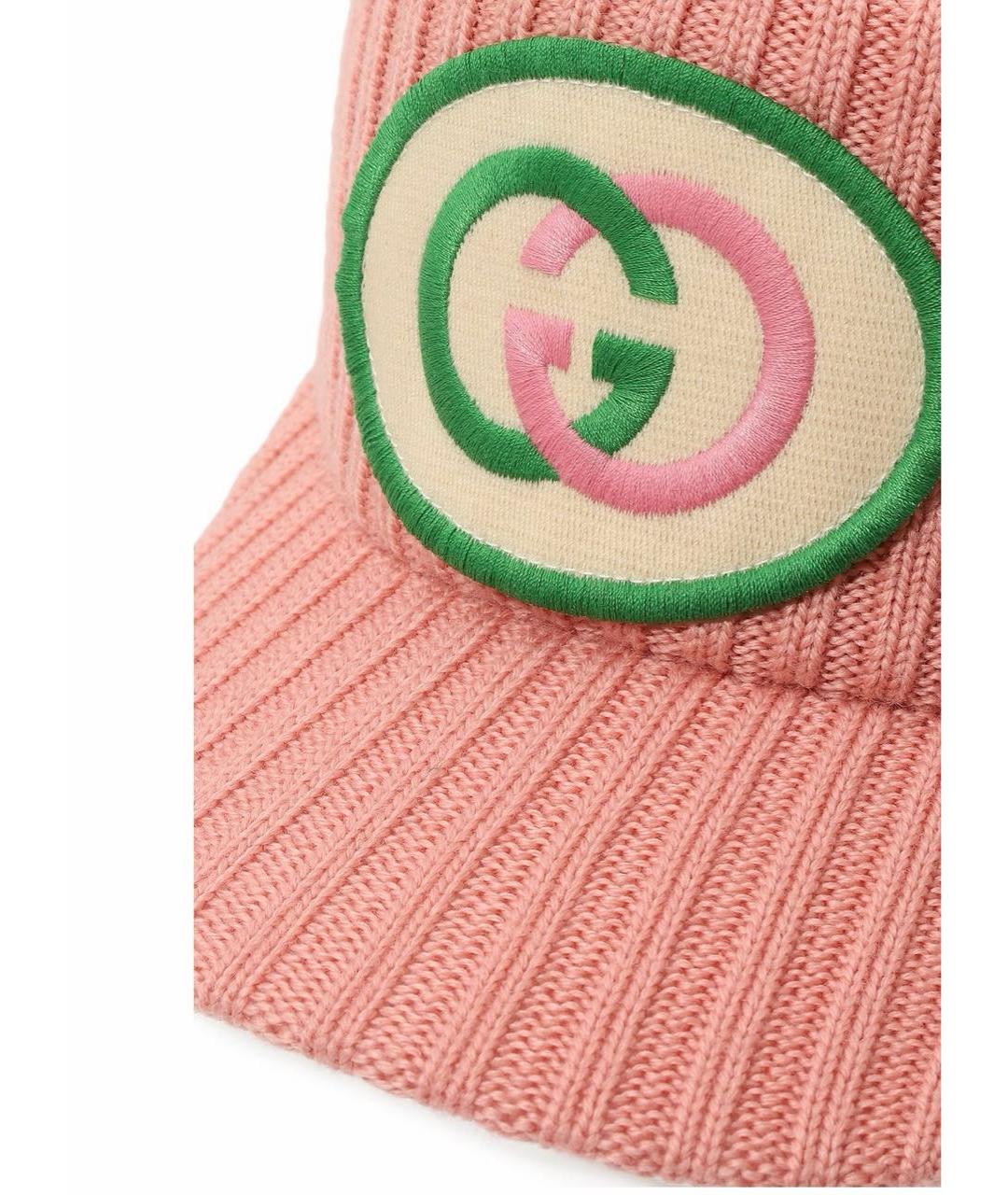 GUCCI Розовая шерстяная кепка, фото 2