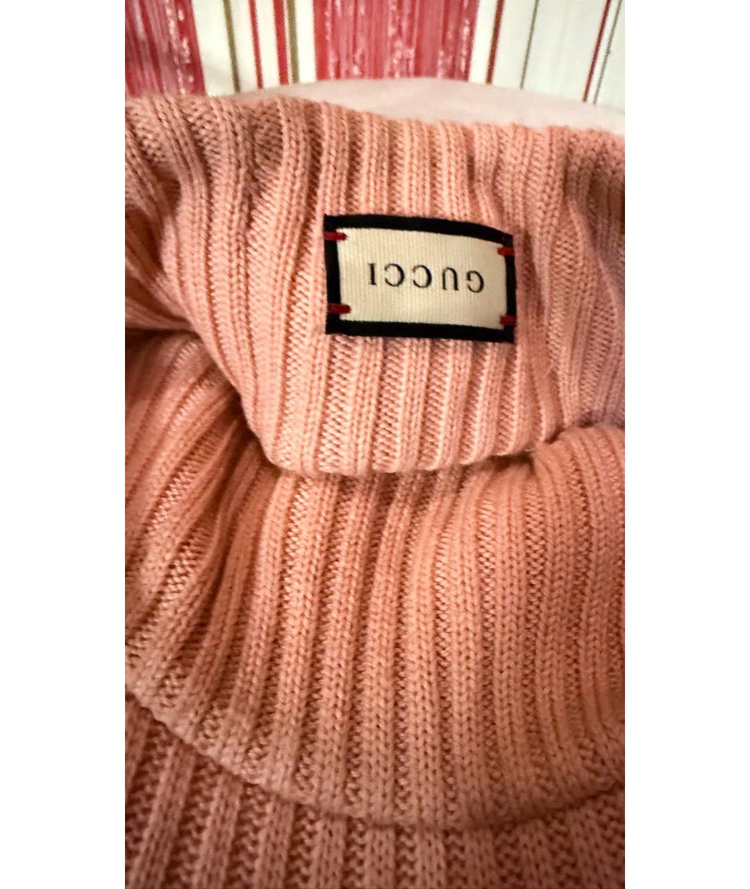 GUCCI Розовая шерстяная кепка, фото 4