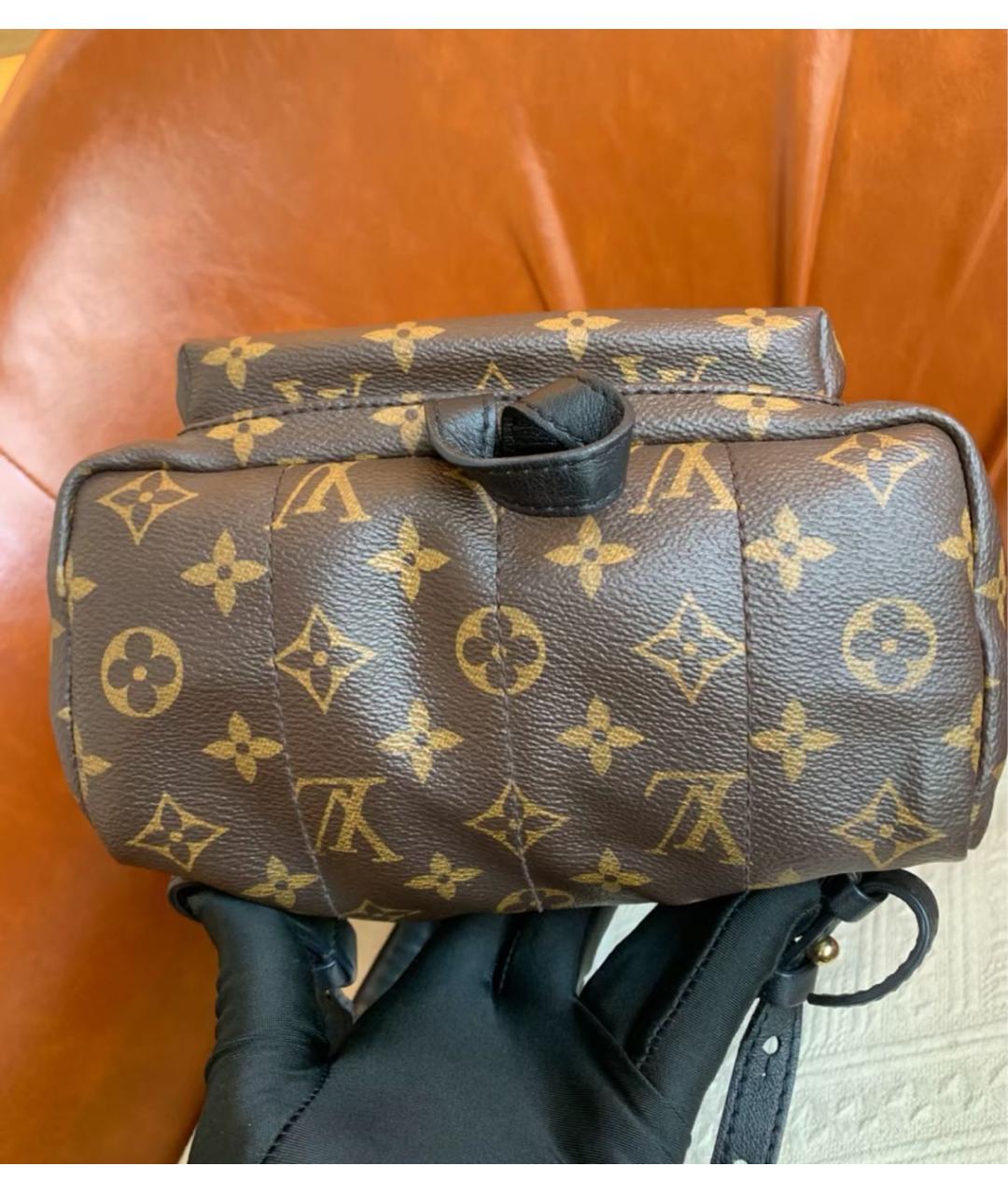 LOUIS VUITTON Коричневый рюкзак из канвы, фото 4
