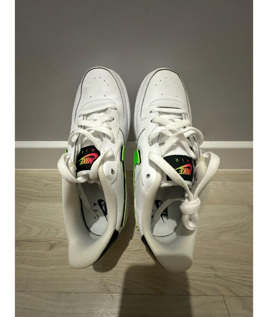 NIKE Белые кроссовки из искусственной кожи, фото 3