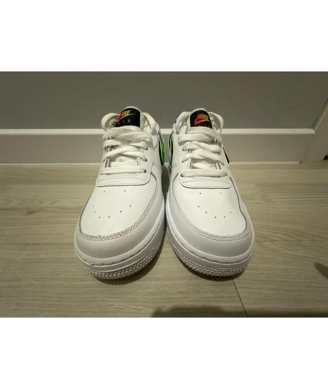 NIKE Белые кроссовки из искусственной кожи, фото 2