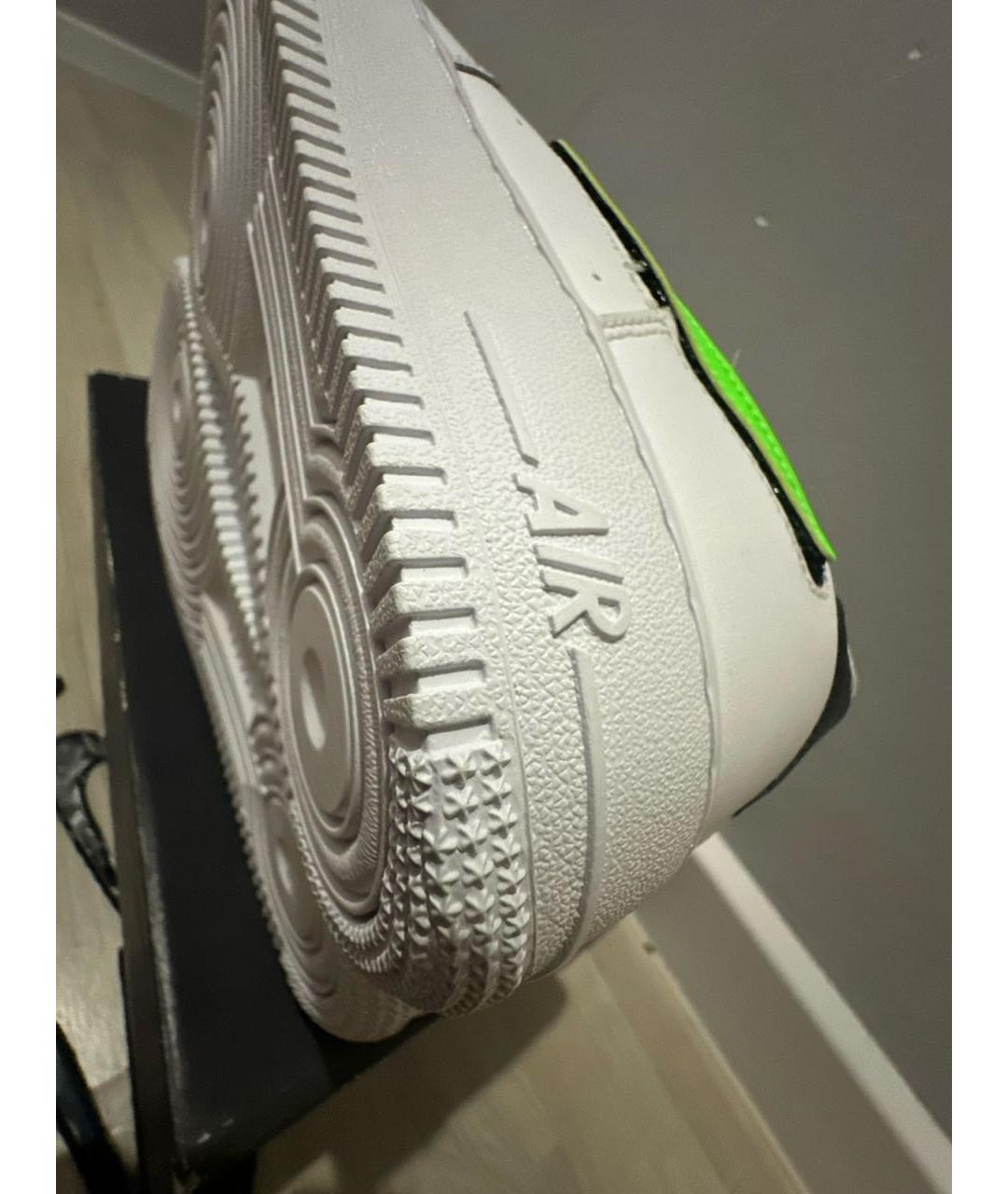 NIKE Белые кроссовки из искусственной кожи, фото 8