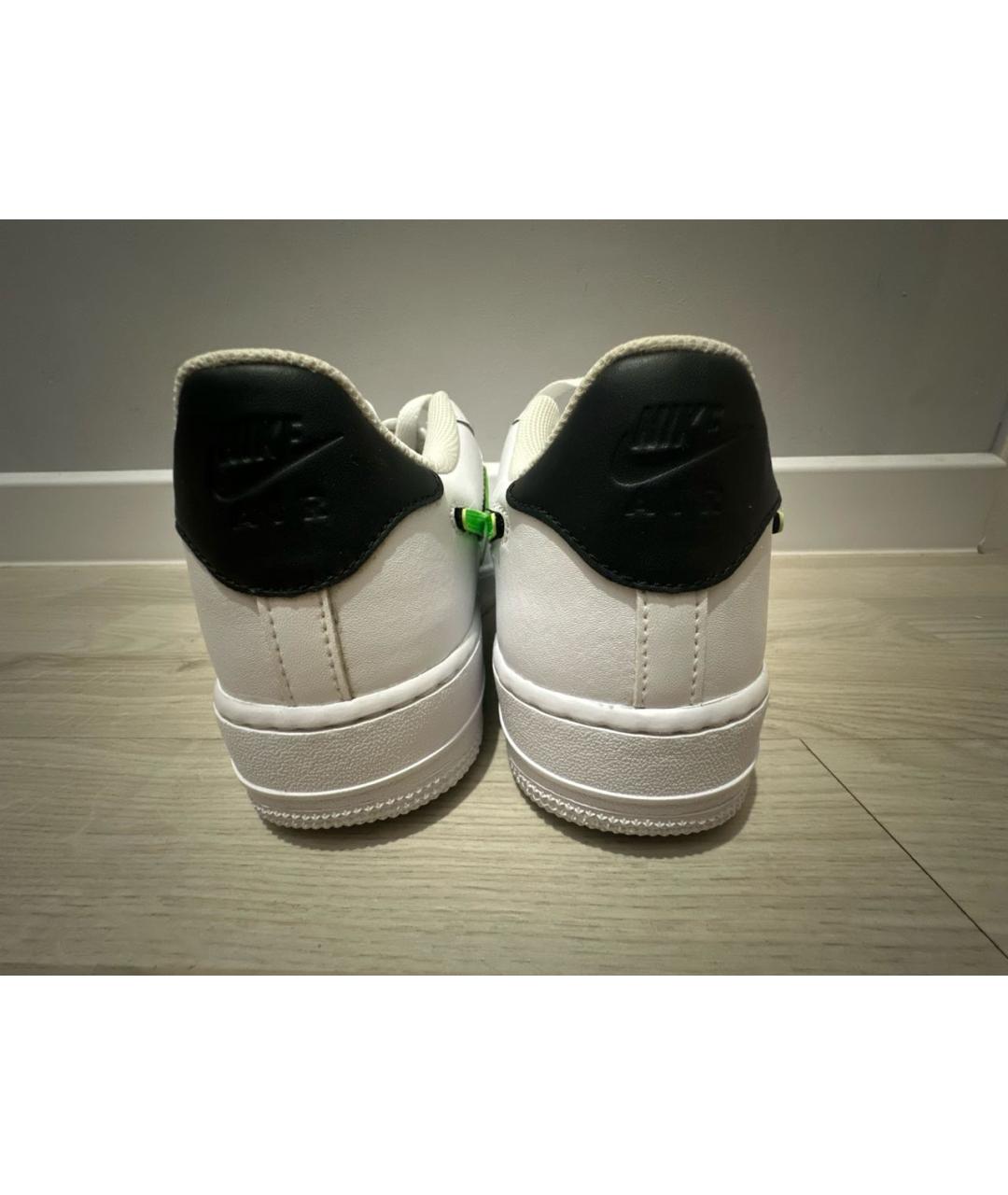 NIKE Белые кроссовки из искусственной кожи, фото 4