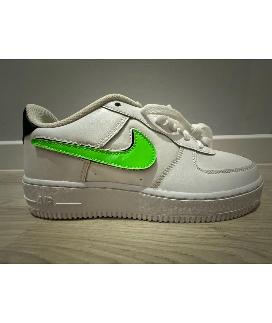 NIKE Белые кроссовки из искусственной кожи, фото 9
