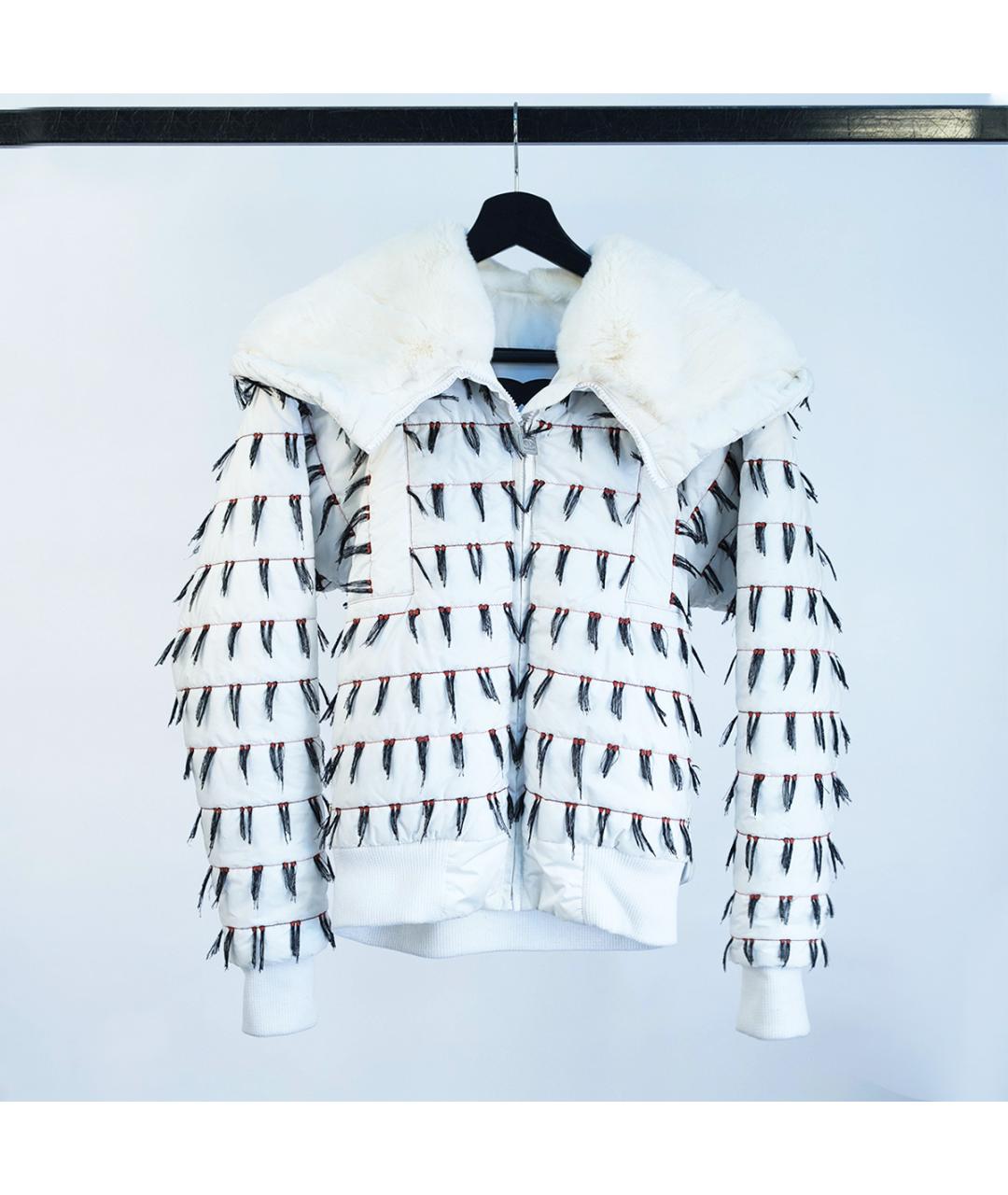 CHANEL Белая полиэстеровая куртка, фото 7