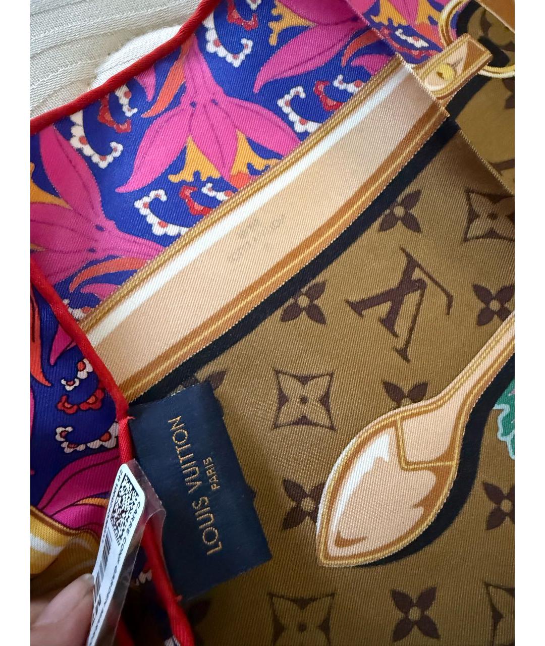 LOUIS VUITTON Шелковый платок, фото 3