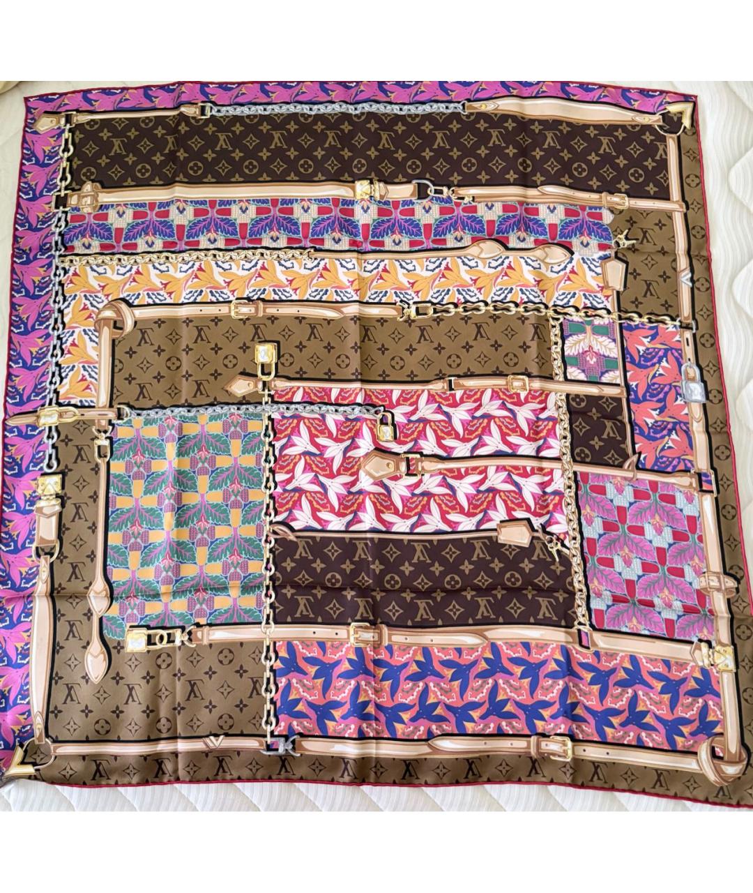 LOUIS VUITTON Шелковый платок, фото 2