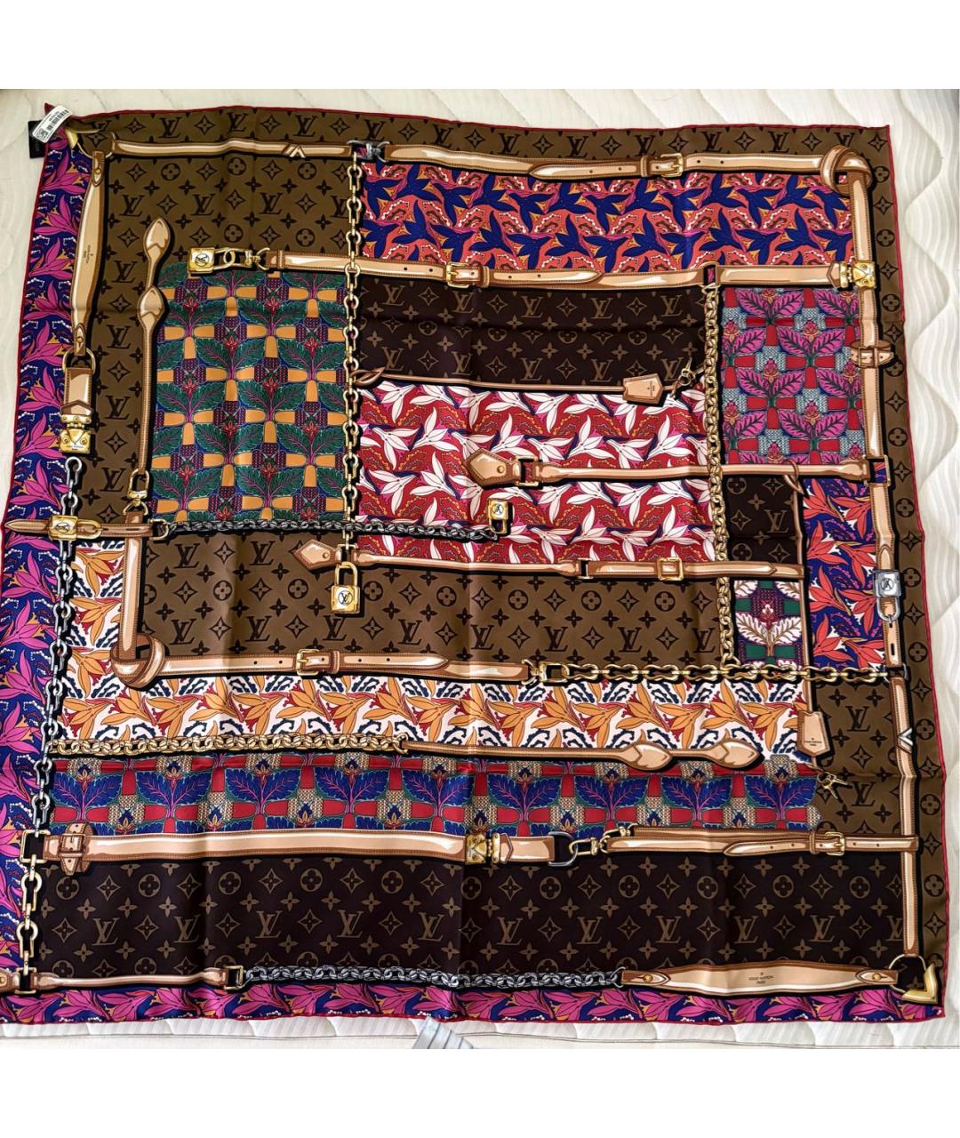 LOUIS VUITTON Шелковый платок, фото 9