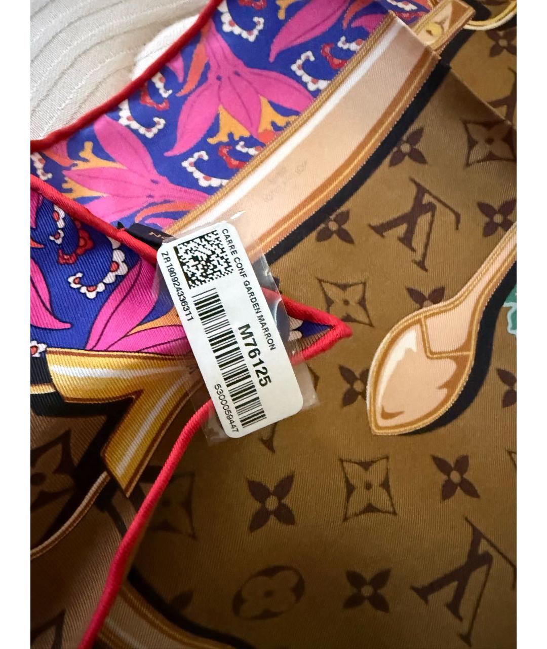 LOUIS VUITTON Шелковый платок, фото 5