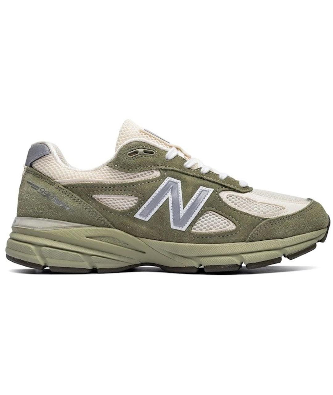 NEW BALANCE Зеленые замшевые низкие кроссовки / кеды, фото 7