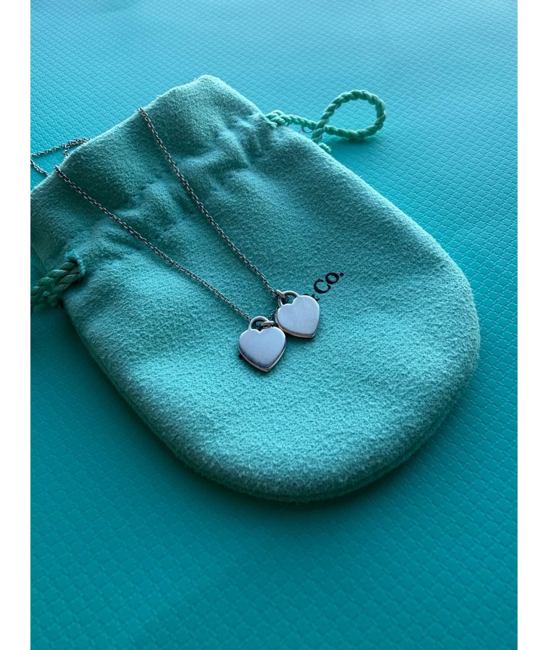 TIFFANY&CO Бирюзовое серебряное колье, фото 6