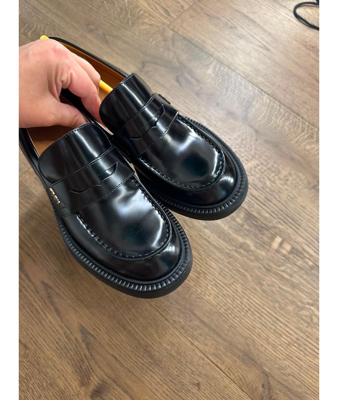 TOD'S Черные кожаные лоферы, фото 6