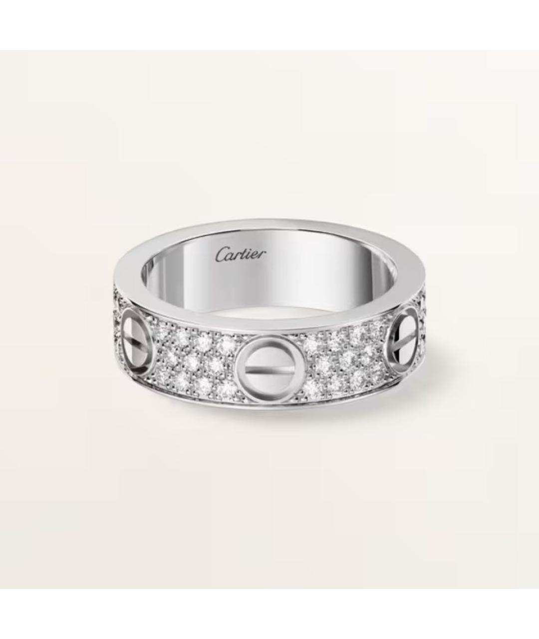 CARTIER Серебряное кольцо из белого золота, фото 5