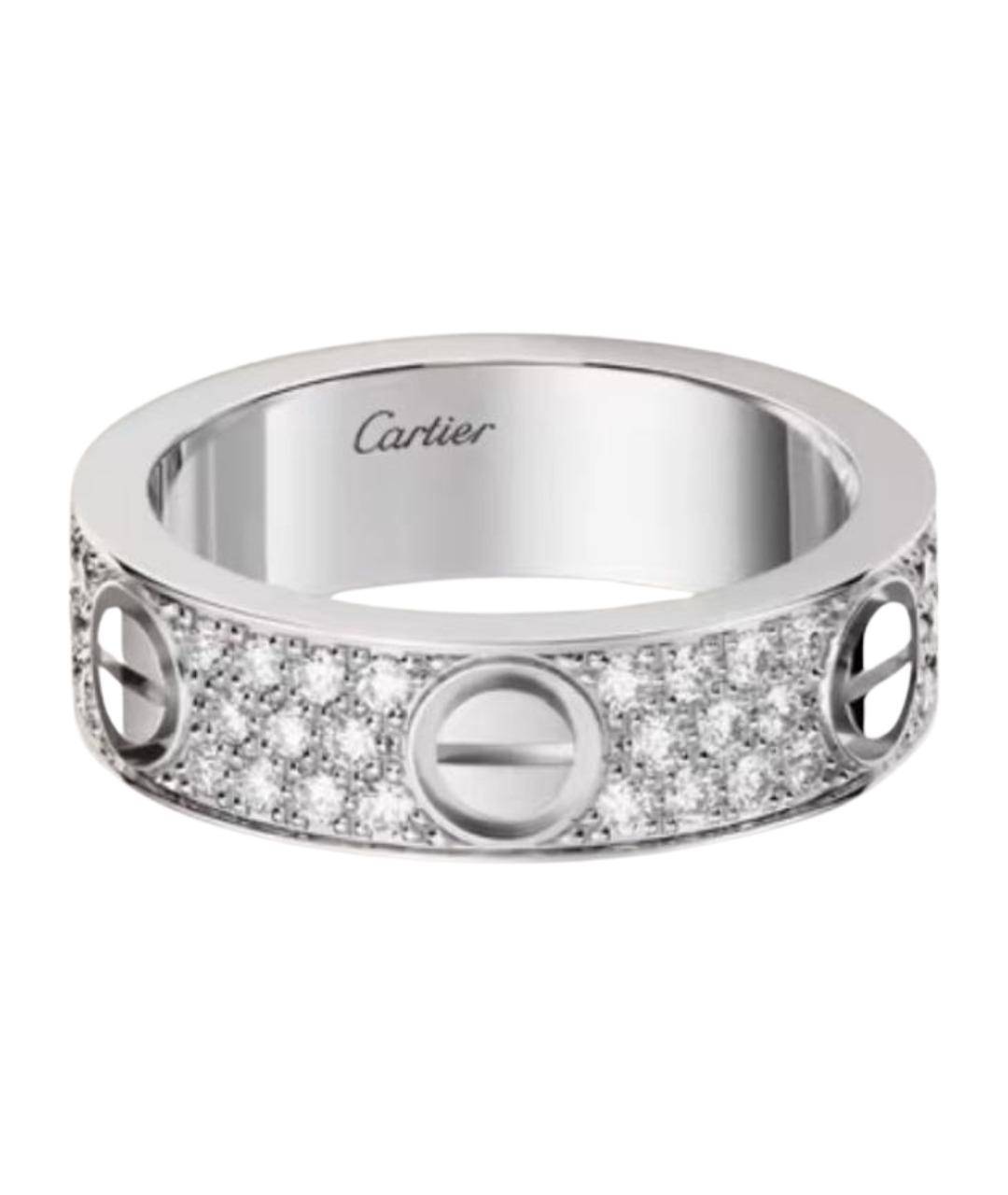 CARTIER Серебряное кольцо из белого золота, фото 1