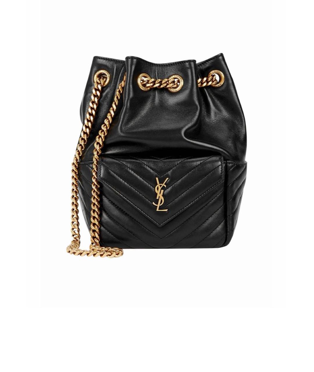 SAINT LAURENT Черная кожаная сумка тоут, фото 3