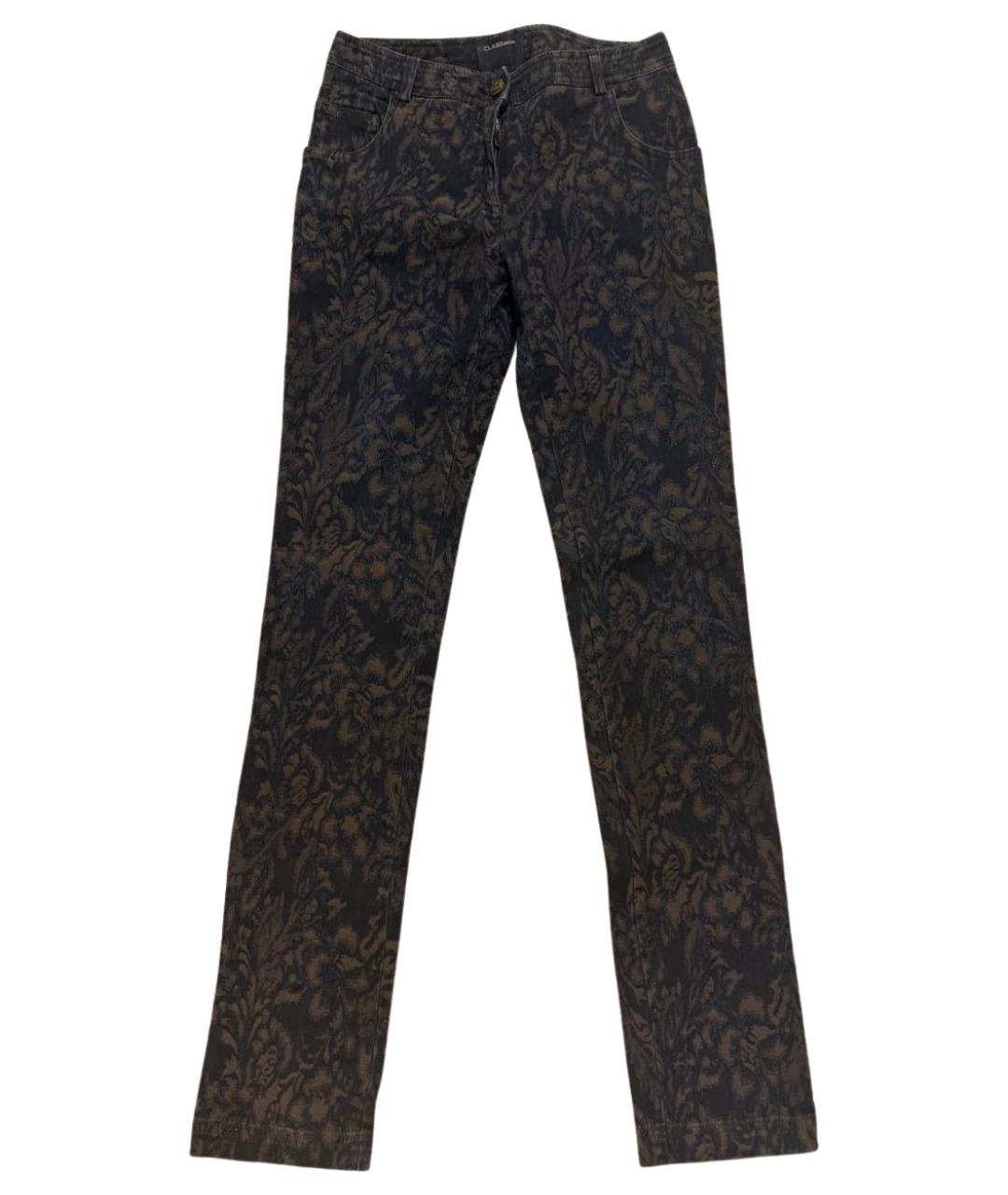 ROBERTO CAVALLI Мульти хлопко-эластановые брюки узкие, фото 1
