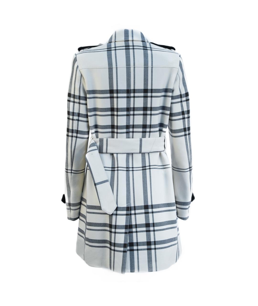 BURBERRY Белое полиэстеровое пальто, фото 2