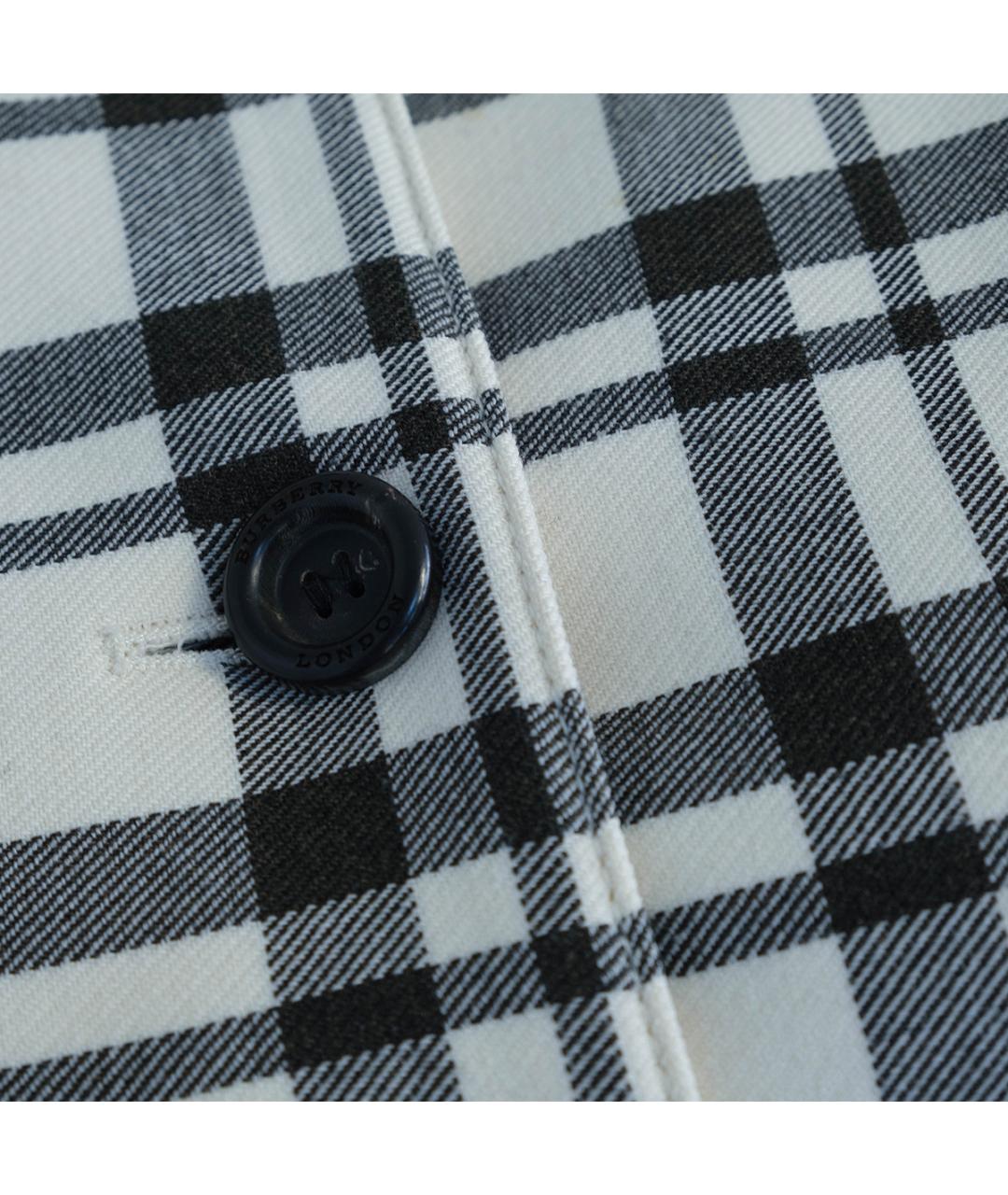 BURBERRY Белое полиэстеровое пальто, фото 4