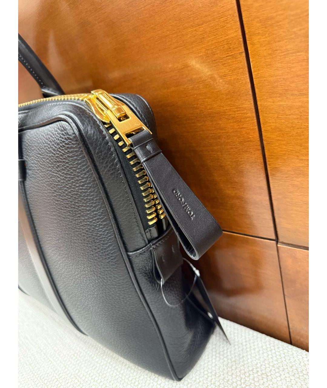 TOM FORD Черный кожаный портфель, фото 7
