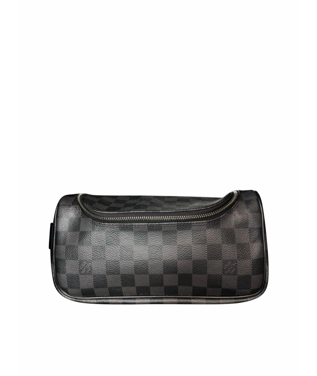LOUIS VUITTON Черная кожаная сумка на плечо, фото 1