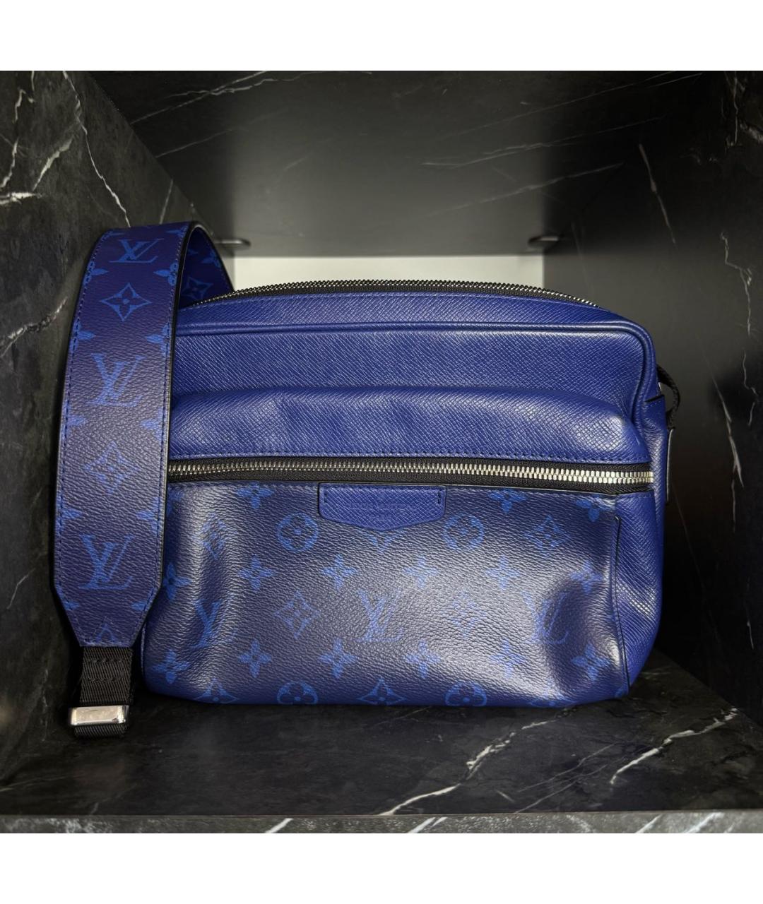 LOUIS VUITTON Синяя кожаная сумка на плечо, фото 9