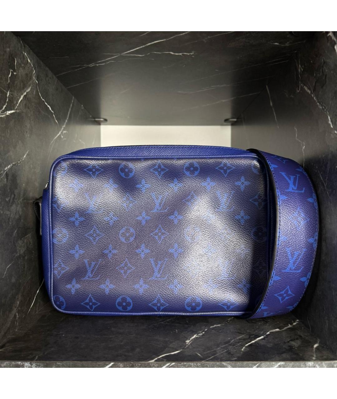 LOUIS VUITTON Синяя кожаная сумка на плечо, фото 2