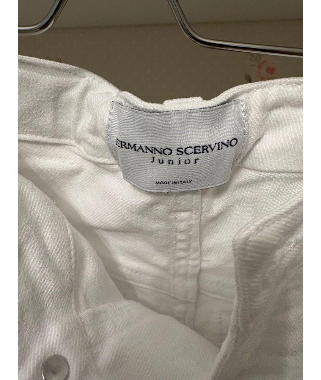 ERMANNO SCERVINO Белые деним детские джинсы, фото 4