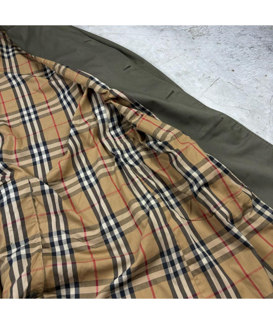 BURBERRY Хаки хлопковый тренч / плащ, фото 6