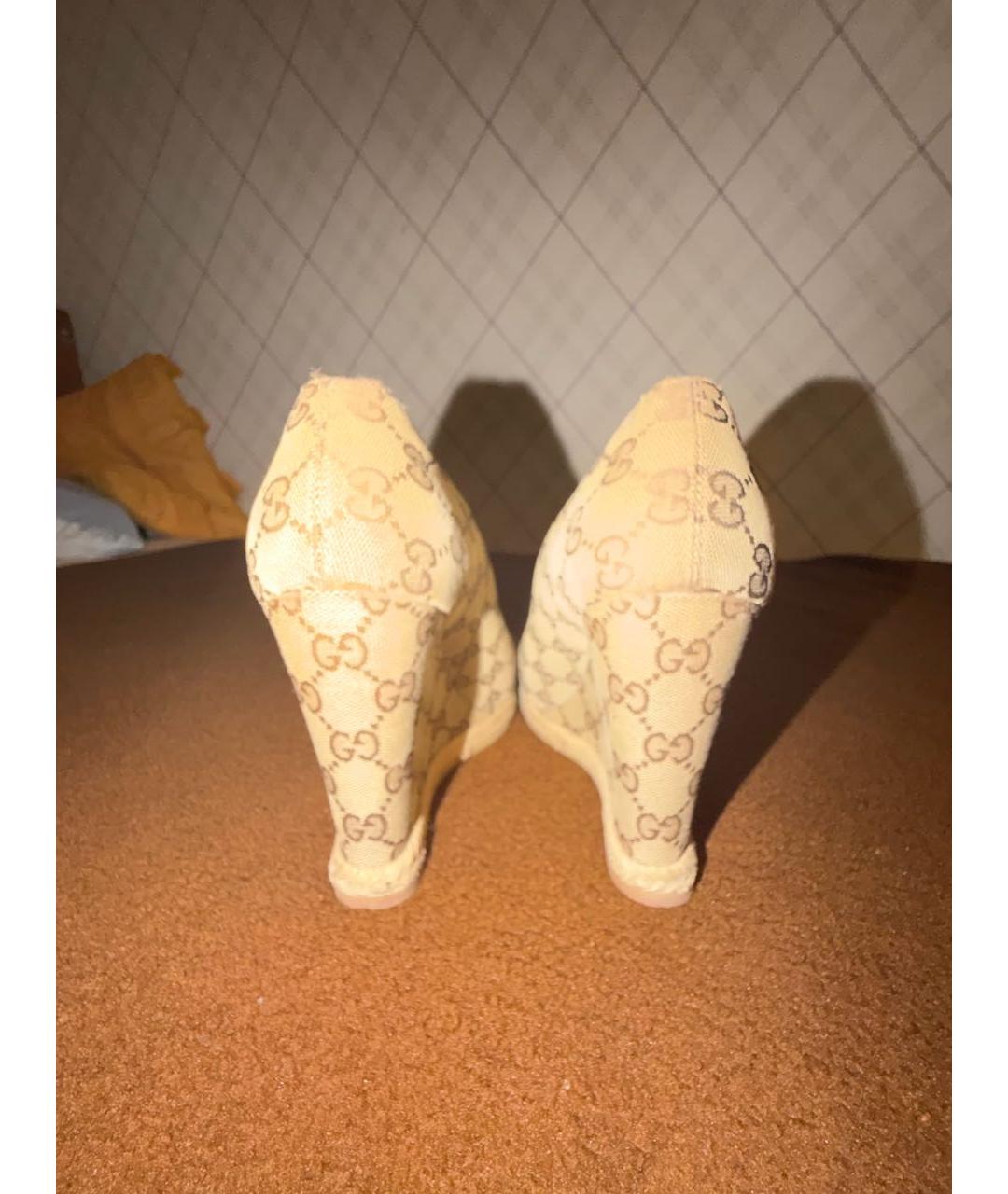 GUCCI Бежевые туфли, фото 4