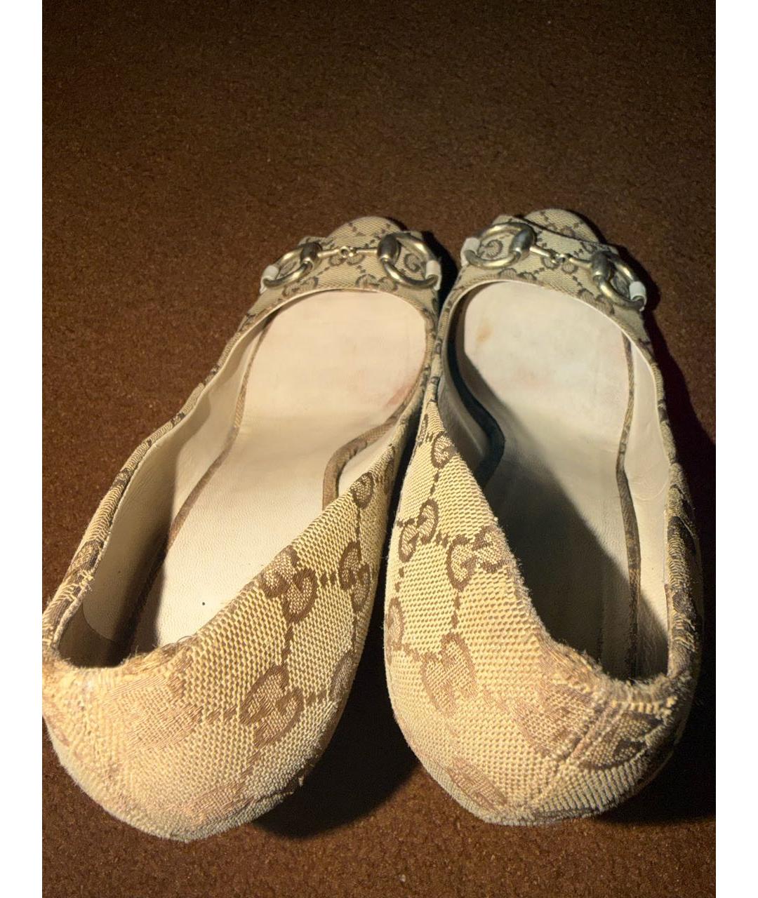 GUCCI Бежевые туфли, фото 3