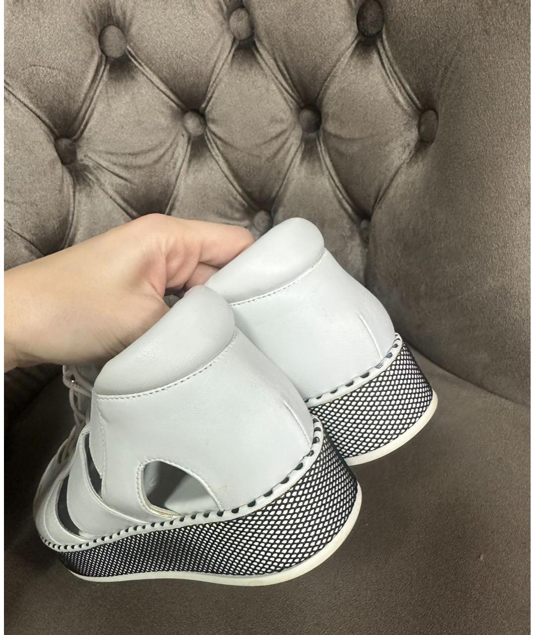 JIMMY CHOO Белые кожаные кеды, фото 5