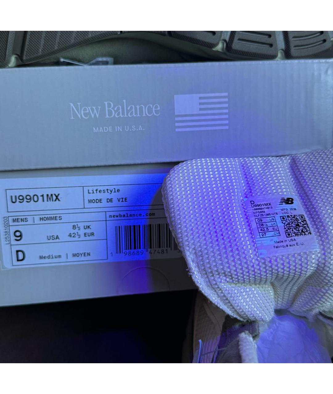 NEW BALANCE Зеленые замшевые низкие кроссовки / кеды, фото 6