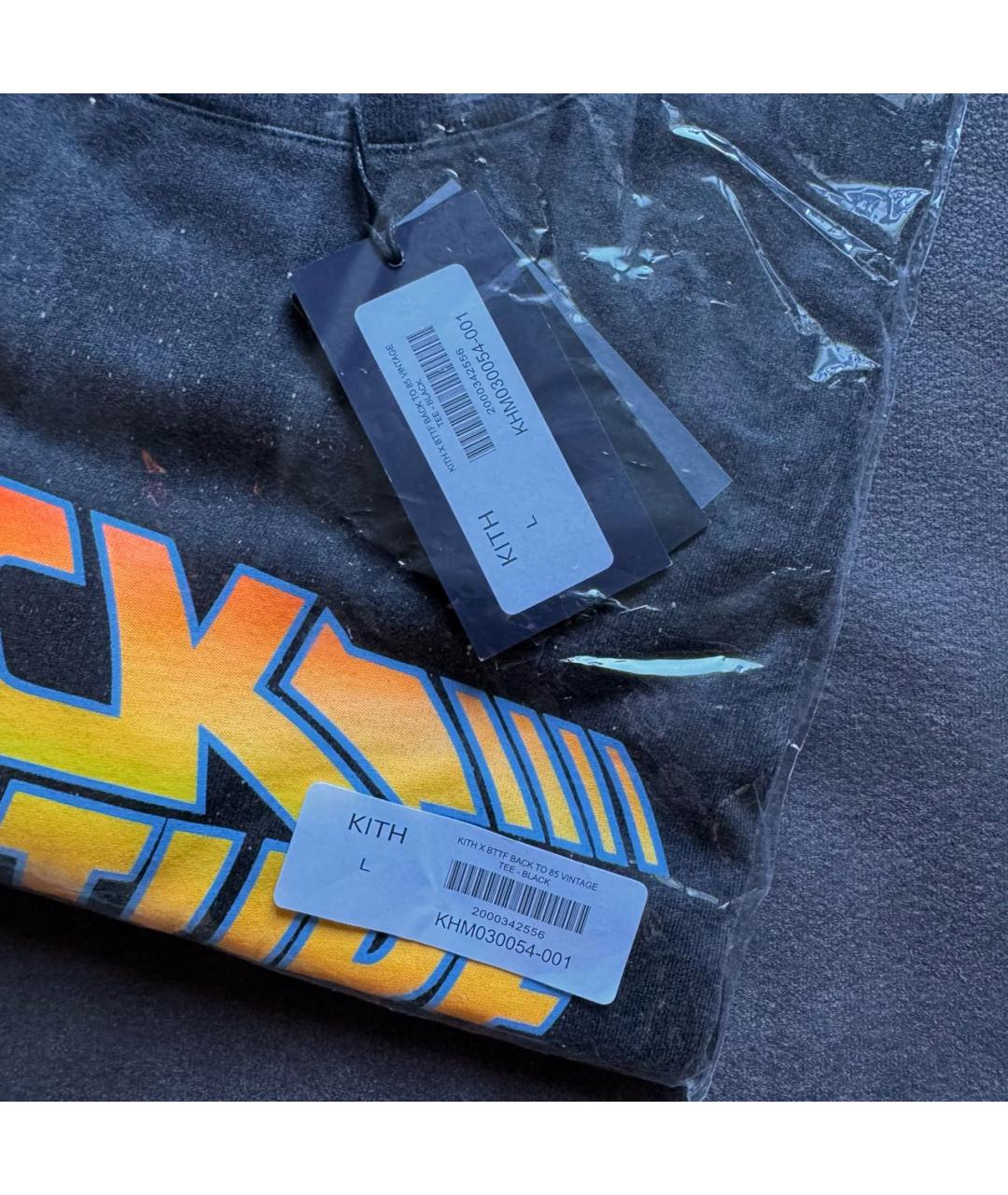 KITH Черная хлопковая футболка, фото 7