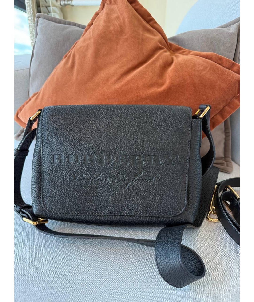 BURBERRY Кожаная сумка на плечо, фото 9