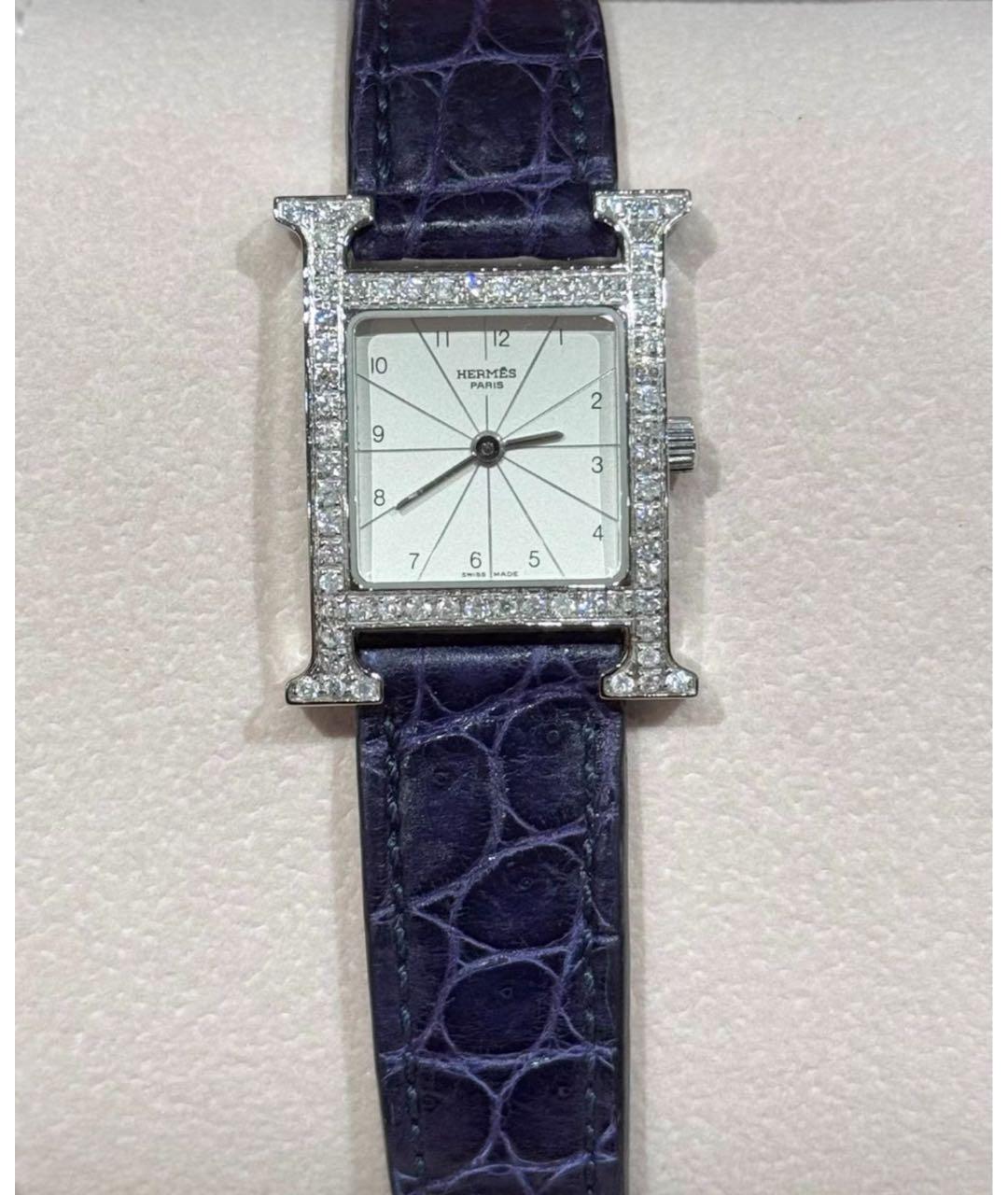 HERMES Горчичные часы, фото 3