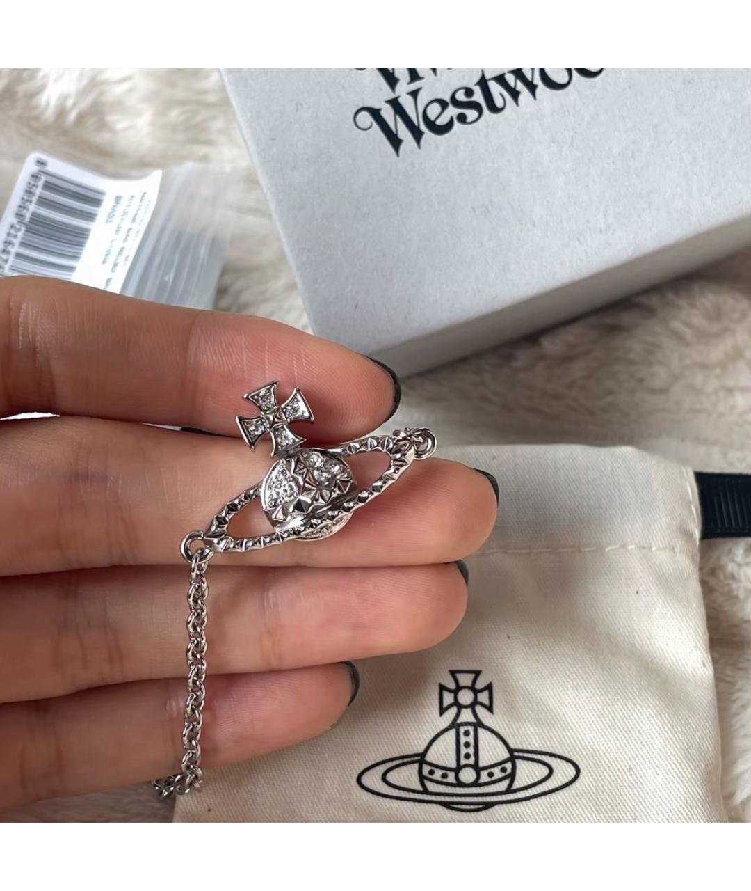 VIVIENNE WESTWOOD Серебряный браслет, фото 4