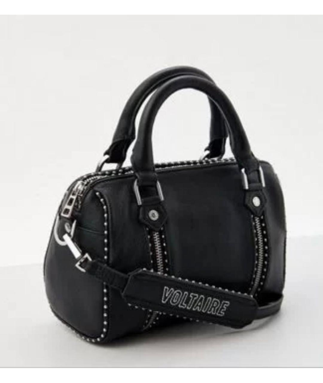 ZADIG & VOLTAIRE Черная кожаная сумка через плечо, фото 7