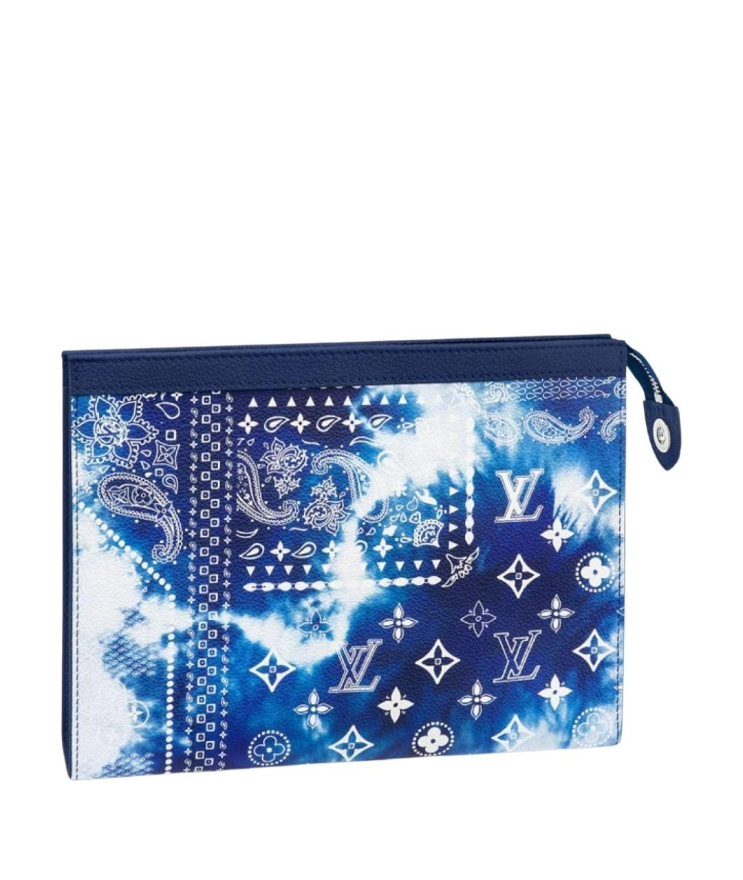 LOUIS VUITTON Синяя папка для документов из канвы, фото 1