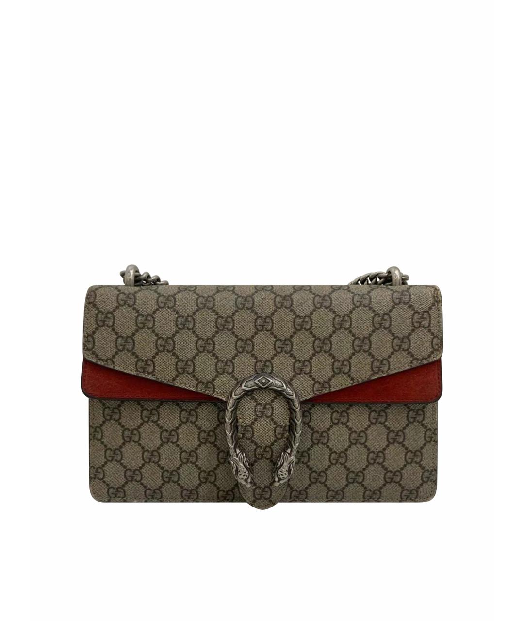 GUCCI Коричневая сумка через плечо, фото 1