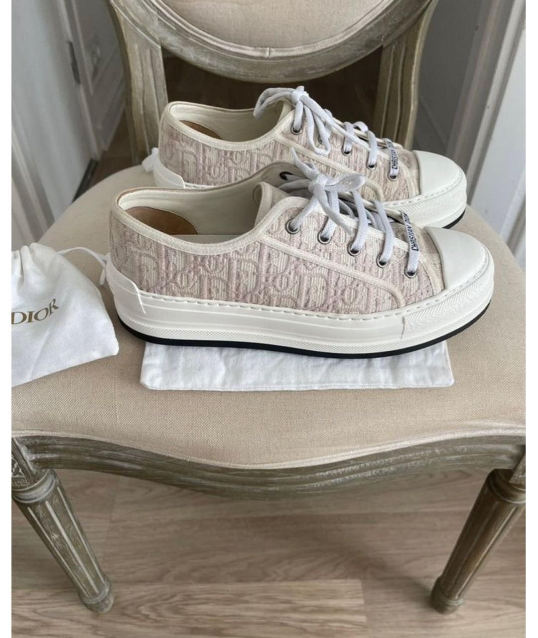 CHRISTIAN DIOR Розовые кожаные кеды, фото 5