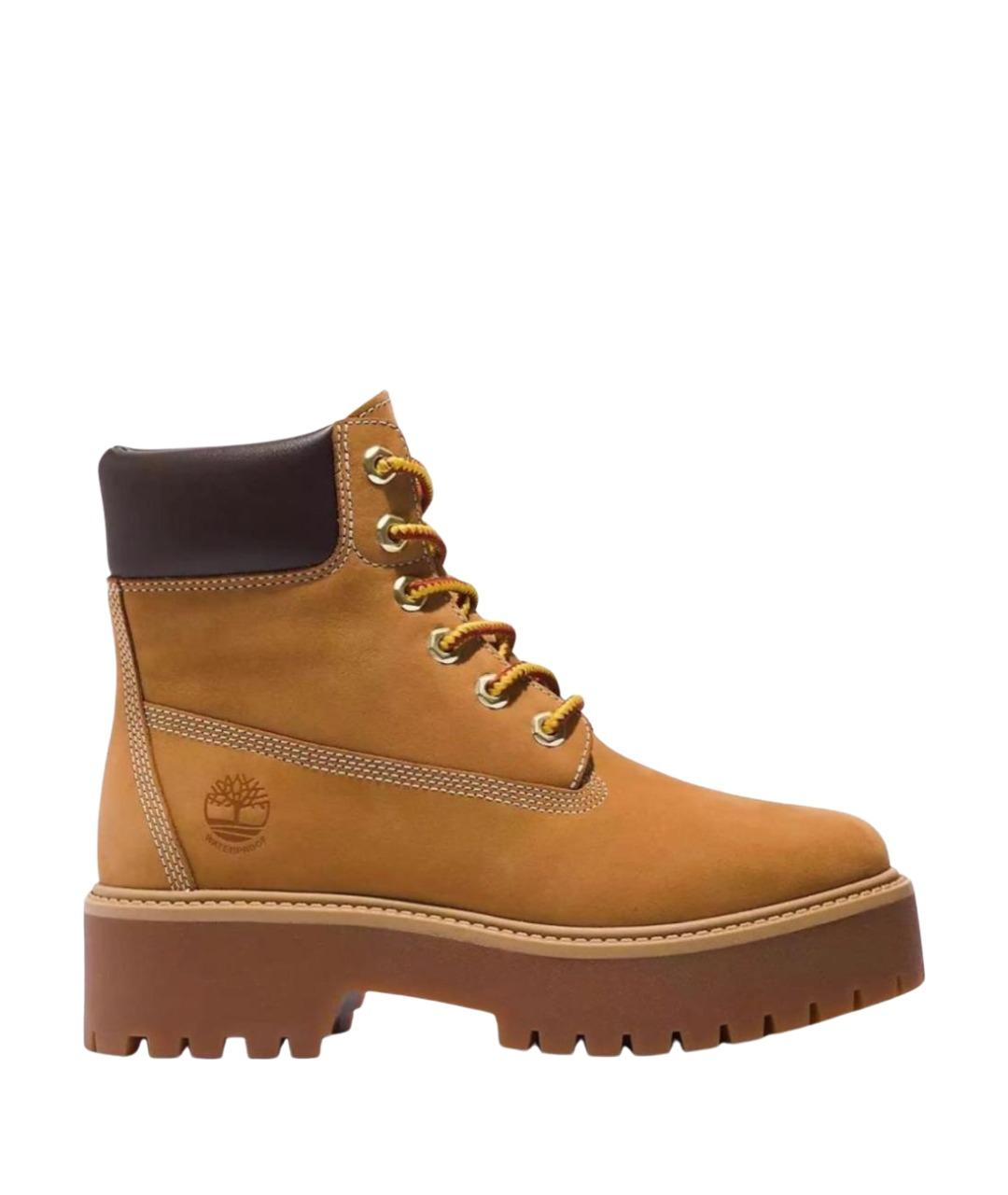 TIMBERLAND Горчичные замшевые ботинки, фото 1